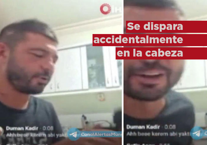 Video: Hombre se dispara accidentalmente en la cabeza