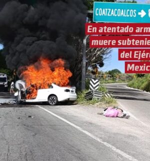 Muere subteniente del Ejército Mexicano en carretera federal hacia Coatzacoalcos