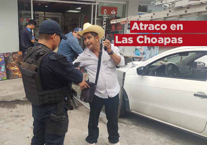 Atraco en pleno centro de Las Choapas