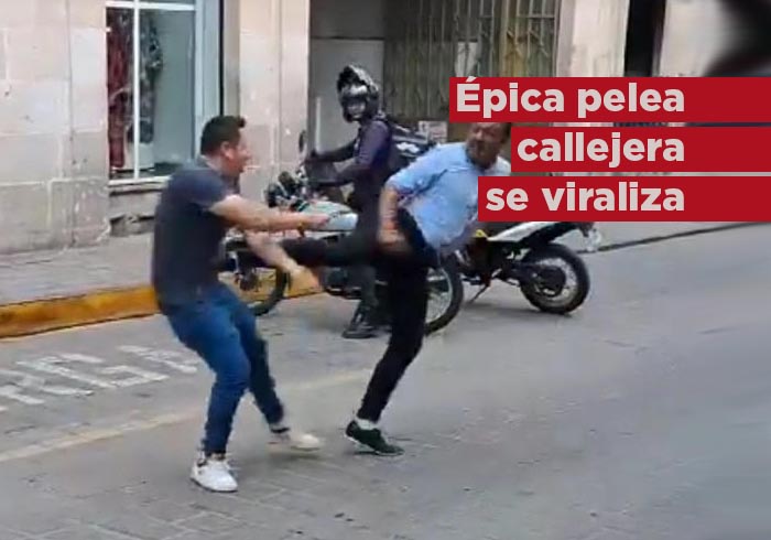 VIDEO: Épica pelea en las calles de Morelia se viraliza