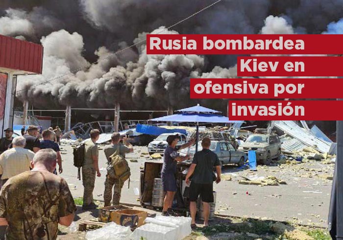 Rusia responde a ofensiva ucraniana en su frontera y bombardea Kiev