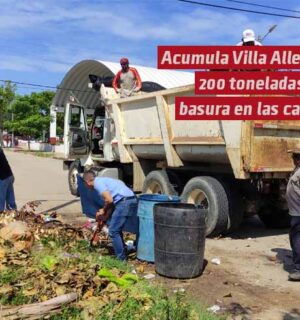 Acumuladas más de 200 toneladas basura en villa Allende