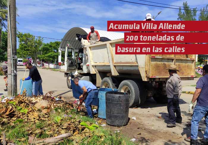 Acumuladas más de 200 toneladas basura en villa Allende