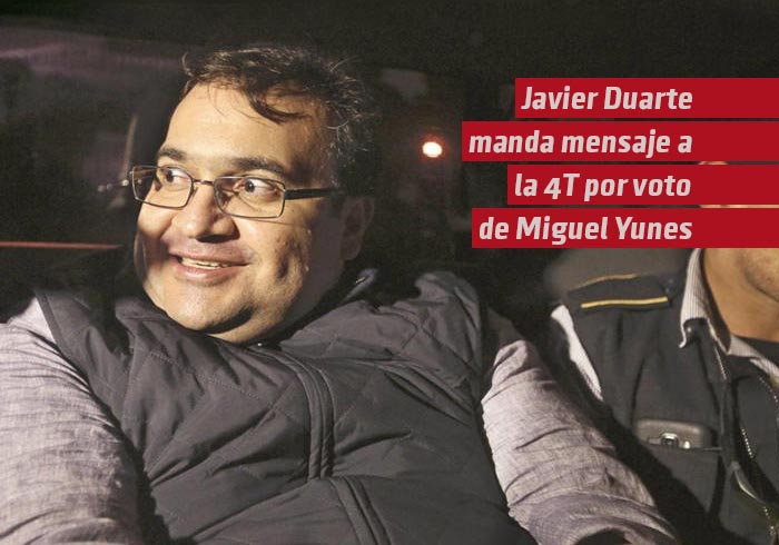 Javier Duarte manda mensaje a la 4T tras voto de Yunes a favor de la reforma judicial y lanza advertencia