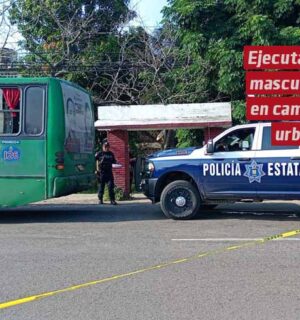 Ejecutan a masculino en camión urbano