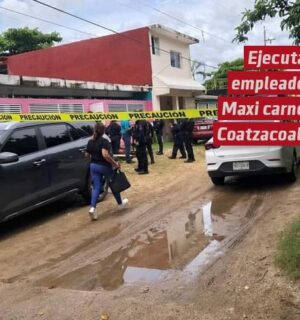 Ejecutan a empleado de Maxi Carne en Coatzacoalcos