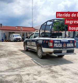 Herido de bala ingresó al hospital