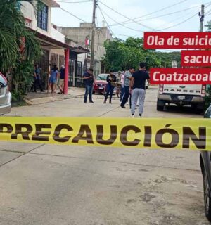 Ola de suicidios sacude a Coatzacoalcos