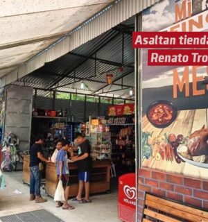 Asaltan la tienda de Renato Tronco