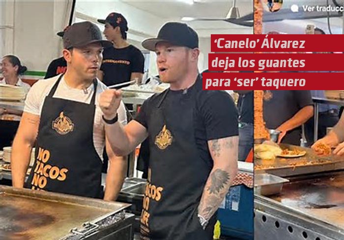 Canelo Álvarez «deja» el boxeo para «ser» taquero