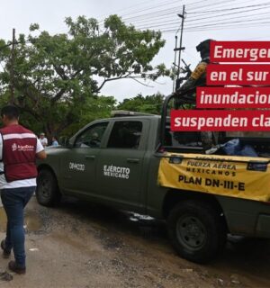 Emergencia en el sur por inundaciones; suspenden clases