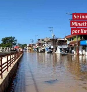 Inundaciones en Minatitlán tras desbordamiento del Río Coatzacoalcos