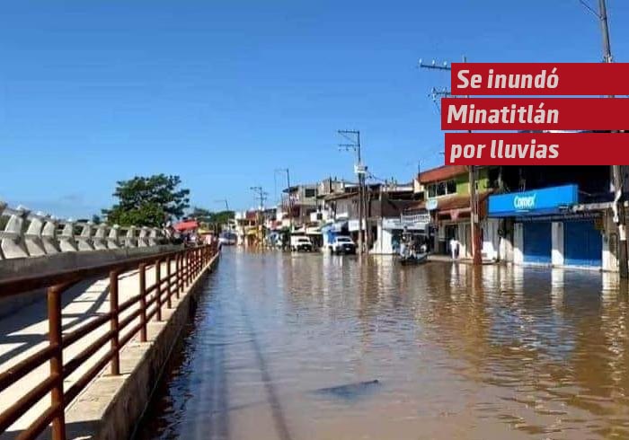 Inundaciones en Minatitlán tras desbordamiento del Río Coatzacoalcos