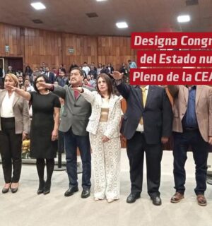 Designa Congreso del Estado nuevo Pleno de la CEAPP