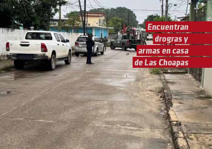 Encuentran droga y armas en domicilio durante cateo