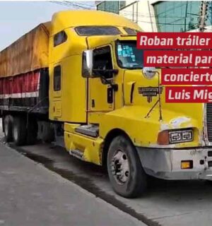 Roban tráiler con material para concierto de Luis Miguel en el Beto Ávila