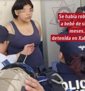 Se había robado a bebé de siete meses; fue detenida