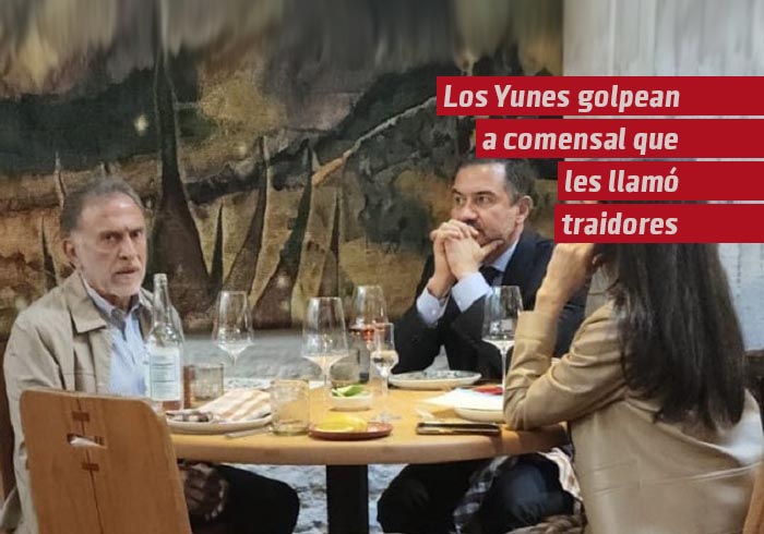 Los Yunes golpean a un comensal que les llamó traidores en la Ciudad de México