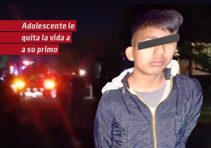 Adolescente le quita la vida a su primo en fin de año