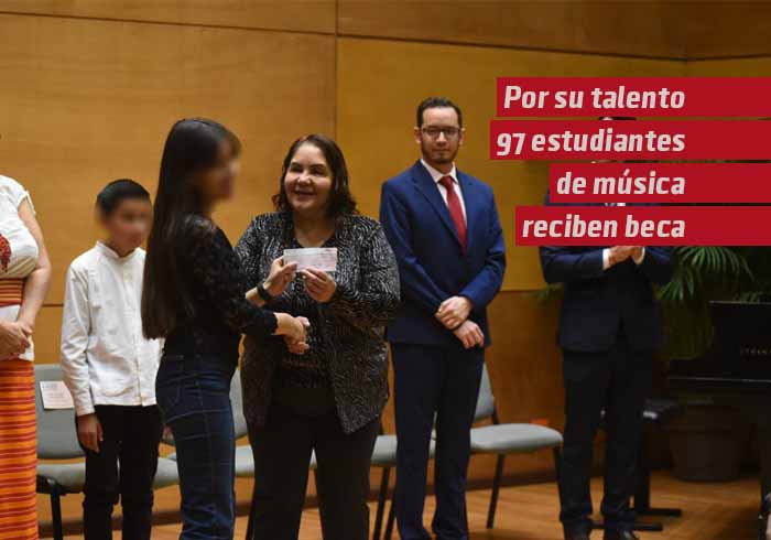 Por su talento, reciben una beca 97 estudiantes del Instituto Superior de Música