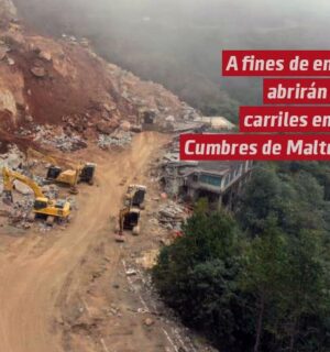 Para fines de enero los dos carriles provisionales en Cumbres de Maltrata