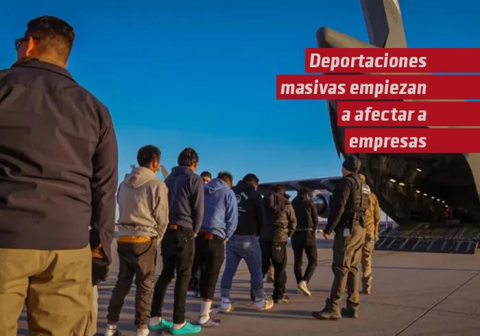 Deportaciones de migrantes ya comienzan a afectar a empresas de EU