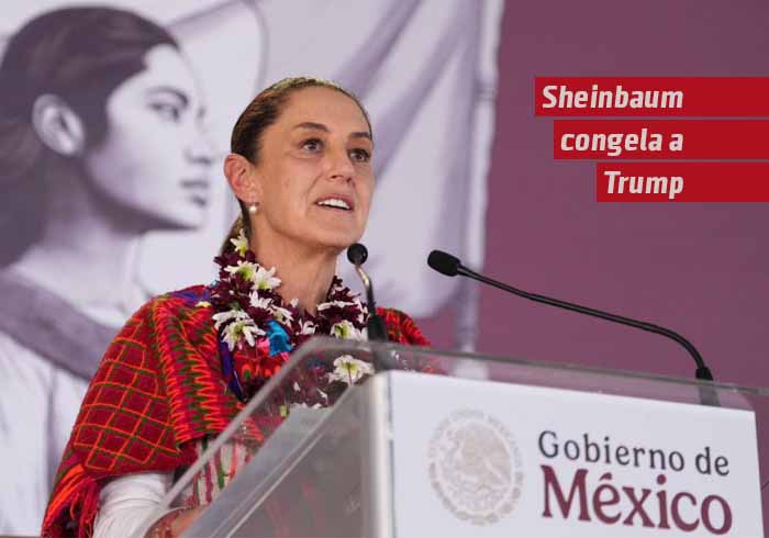 Sheinbaum congela a Trump