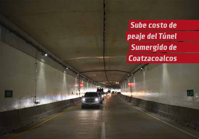 Cuesta dos pesos más caro atravesar el túnel sumergido