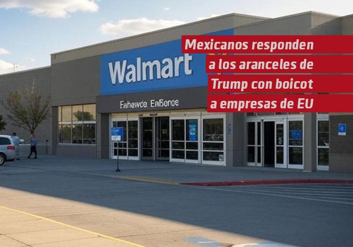 Mexicanos responden a los aranceles de Trump con boicot a empresas estadounidenses