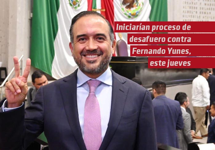 Iniciarían proceso de desafuero contra Fernando Yunes, este jueves en el Congreso