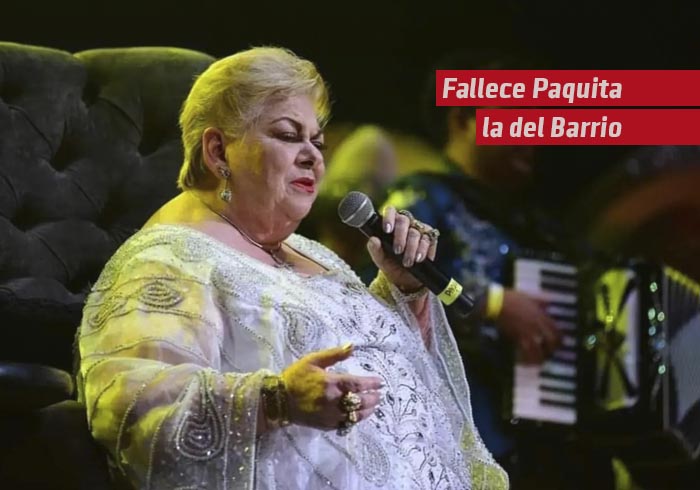 Fallece Paquita la del Barrio dejando un gran legado musical