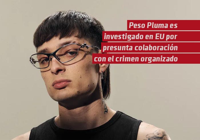 Peso Pluma es investigado en Estados Unidos por presunta colaboración con el crimen organizado