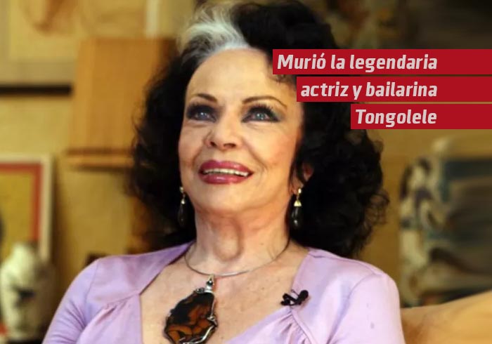 Murió la legendaria actriz y bailarina Tongolele