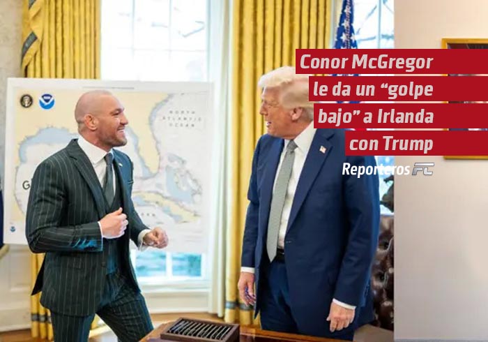 Conor McGregor le da un “golpe bajo” a Irlanda con Trump