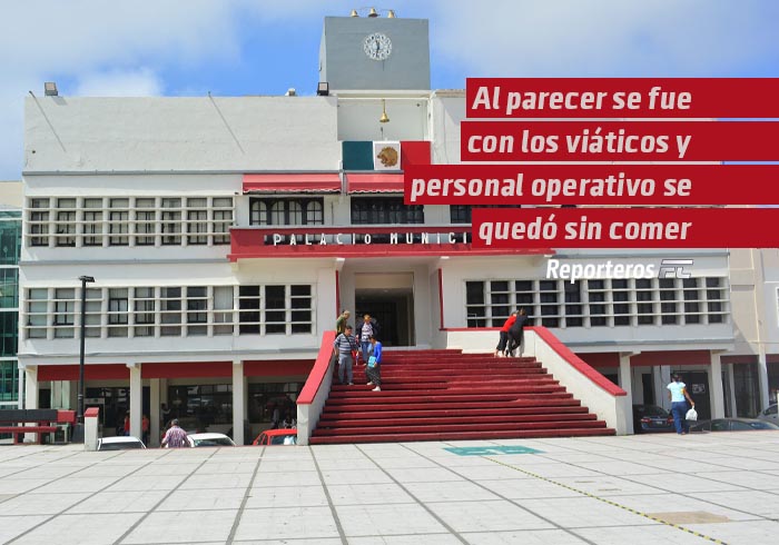 Al parecer se fue con los viáticos y personal operativo se quedó sin comer