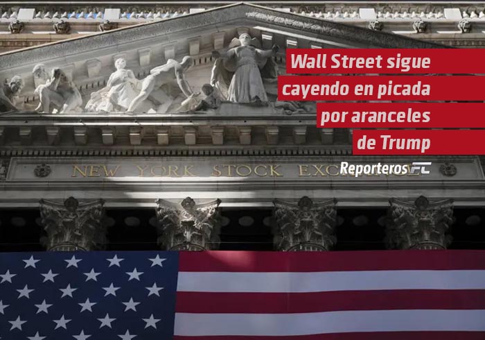 Wall Street sigue cayendo en picada en medio de repercusiones por aranceles de Trump