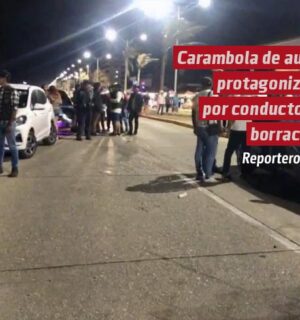Carambola de vehículos protagonizada por conductores en estado etílico