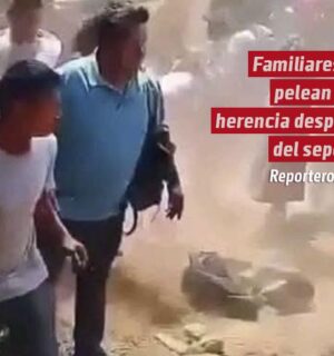 Ni bien enterraban al difunto y familiares ya estaban peleando la herencia