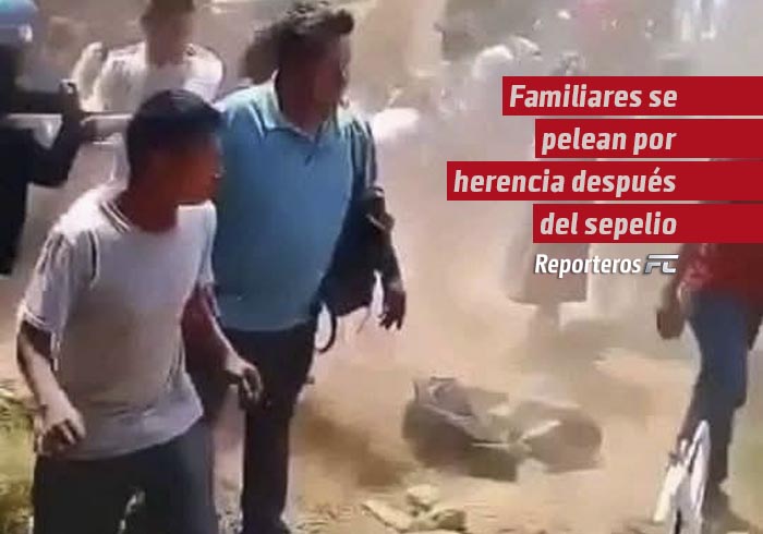 Ni bien enterraban al difunto y familiares ya estaban peleando la herencia