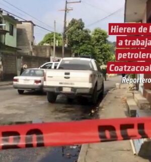 Hieren de bala a trabajador petrolero en Coatzacoalcos