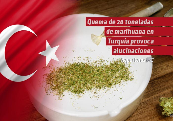 Quema de 20 toneladas de marihuana en Turquía