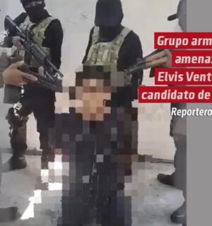 Grupo armado amenaza a Elvis Ventura, candidato de MC en Nanchital