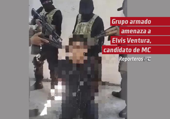 Grupo armado amenaza a Elvis Ventura, candidato de MC en Nanchital
