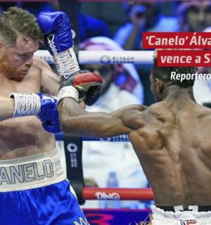 ‘Canelo’ Álvarez vence a Scull, vuelve a ser campeón indiscutido