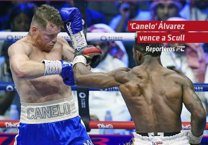 ‘Canelo’ Álvarez vence a Scull, vuelve a ser campeón indiscutido