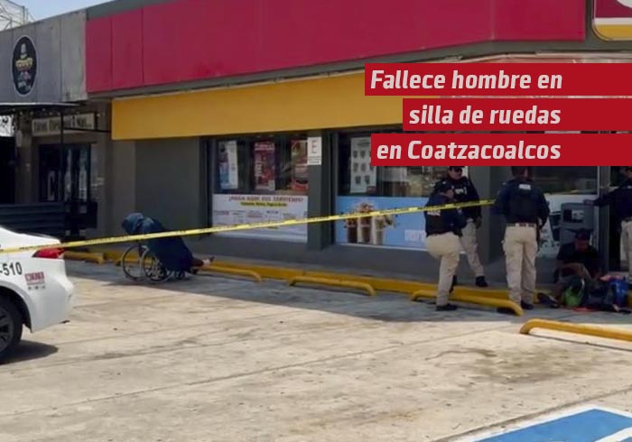 Fallece hombre en silla de ruedas afuera tienda de conveniencia