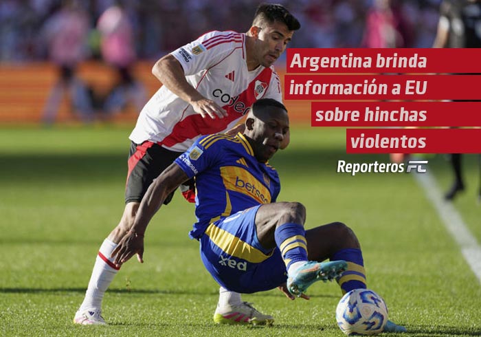 Argentina brinda información a EEUU sobre miles de hinchas violentos