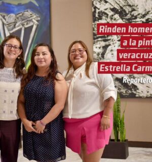 Rinden homenaje a la pintora veracruzana Estrella Carmona