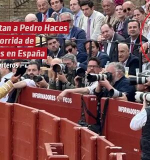 Captan a Pedro Haces en corrida de toros en España