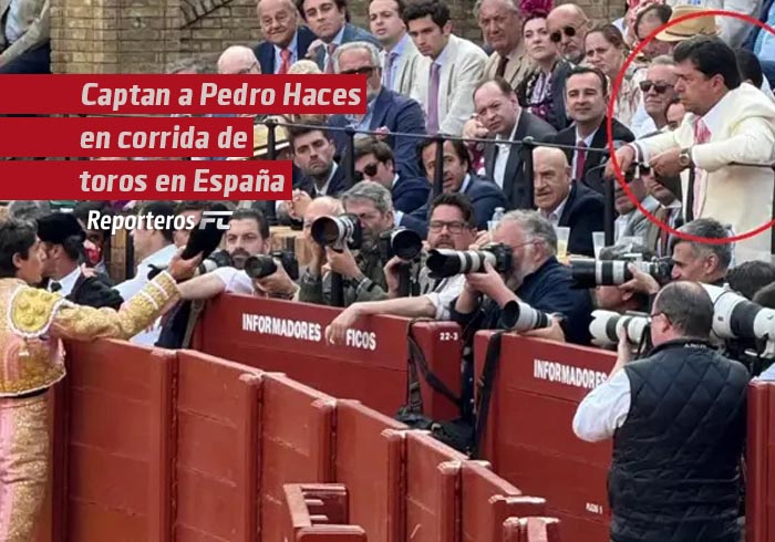 Captan a Pedro Haces en corrida de toros en España